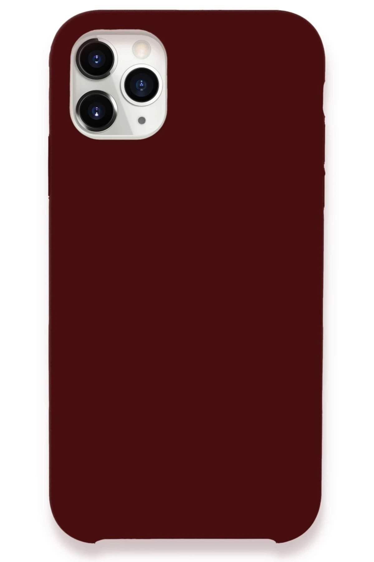 iPhone 11 Pro Kılıf Lansman Legant Silikon - Bordo-(5796)