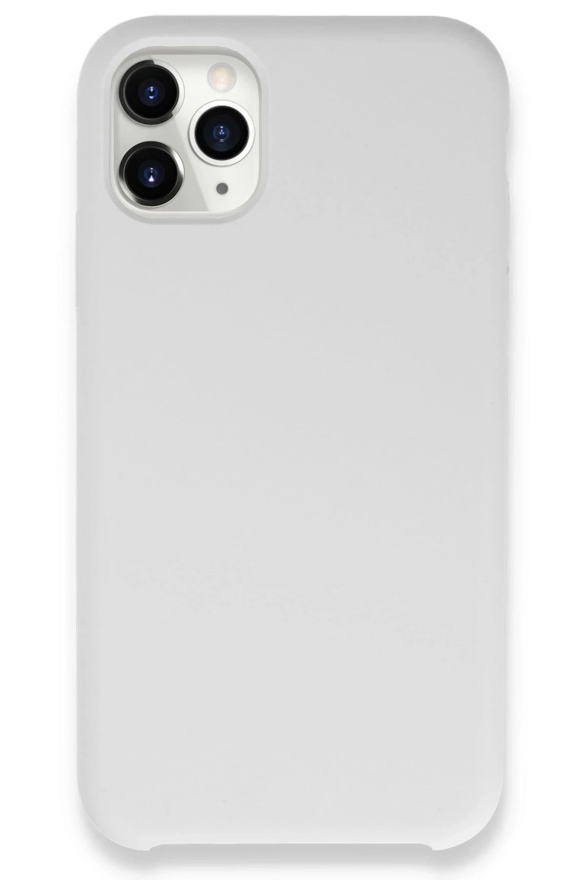 iPhone 11 Pro Max Kılıf Lansman Legant Silikon - Beyaz-(5796)