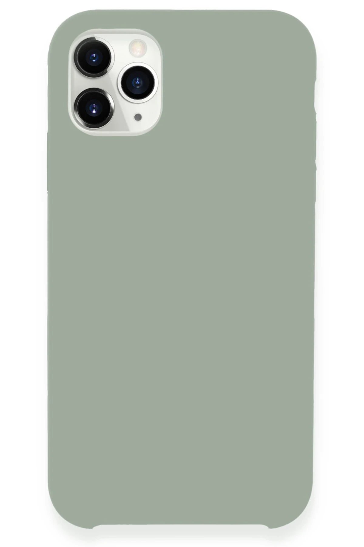 iPhone 11 Pro Max Kılıf Lansman Legant Silikon - Açık Gri-(5796)