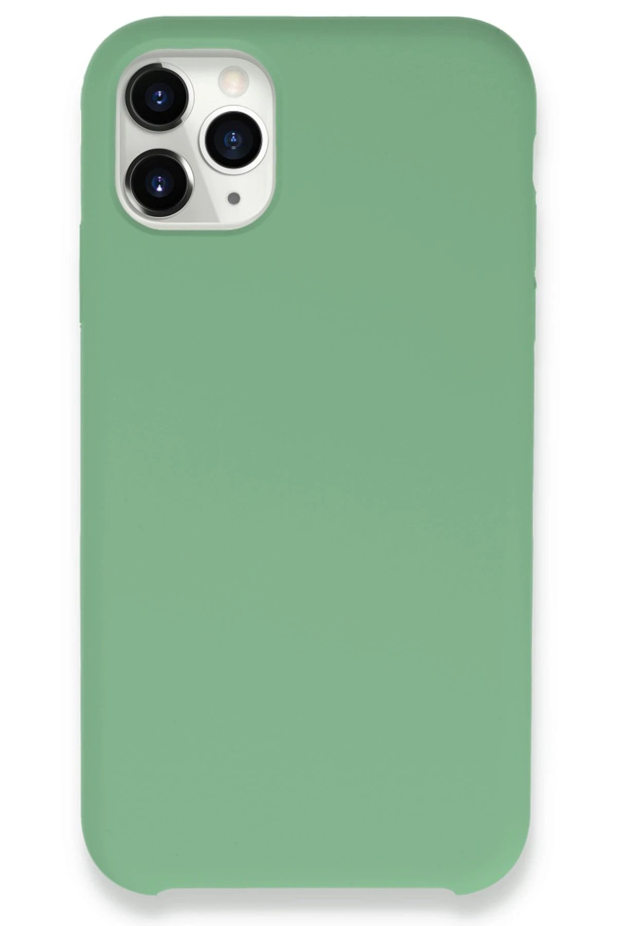 iPhone 11 Pro Max Kılıf Lansman Legant Silikon - Yeşil-(5796)