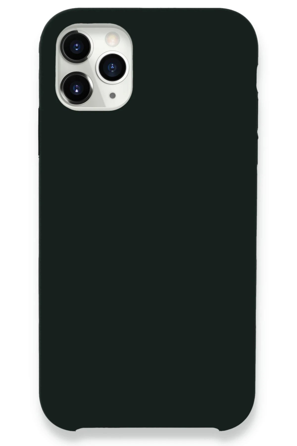 iPhone 11 Pro Max Kılıf Lansman Legant Silikon - Koyu Yeşil-(5796)