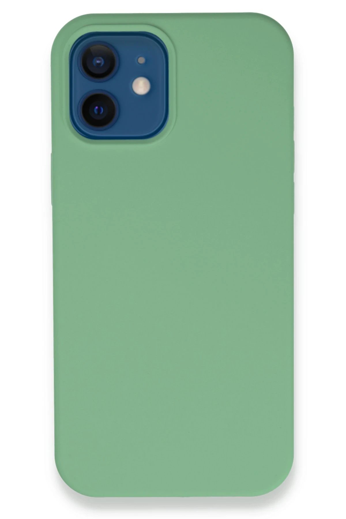 iPhone 12 Kılıf Lansman Legant Silikon - Yeşil-(5796)