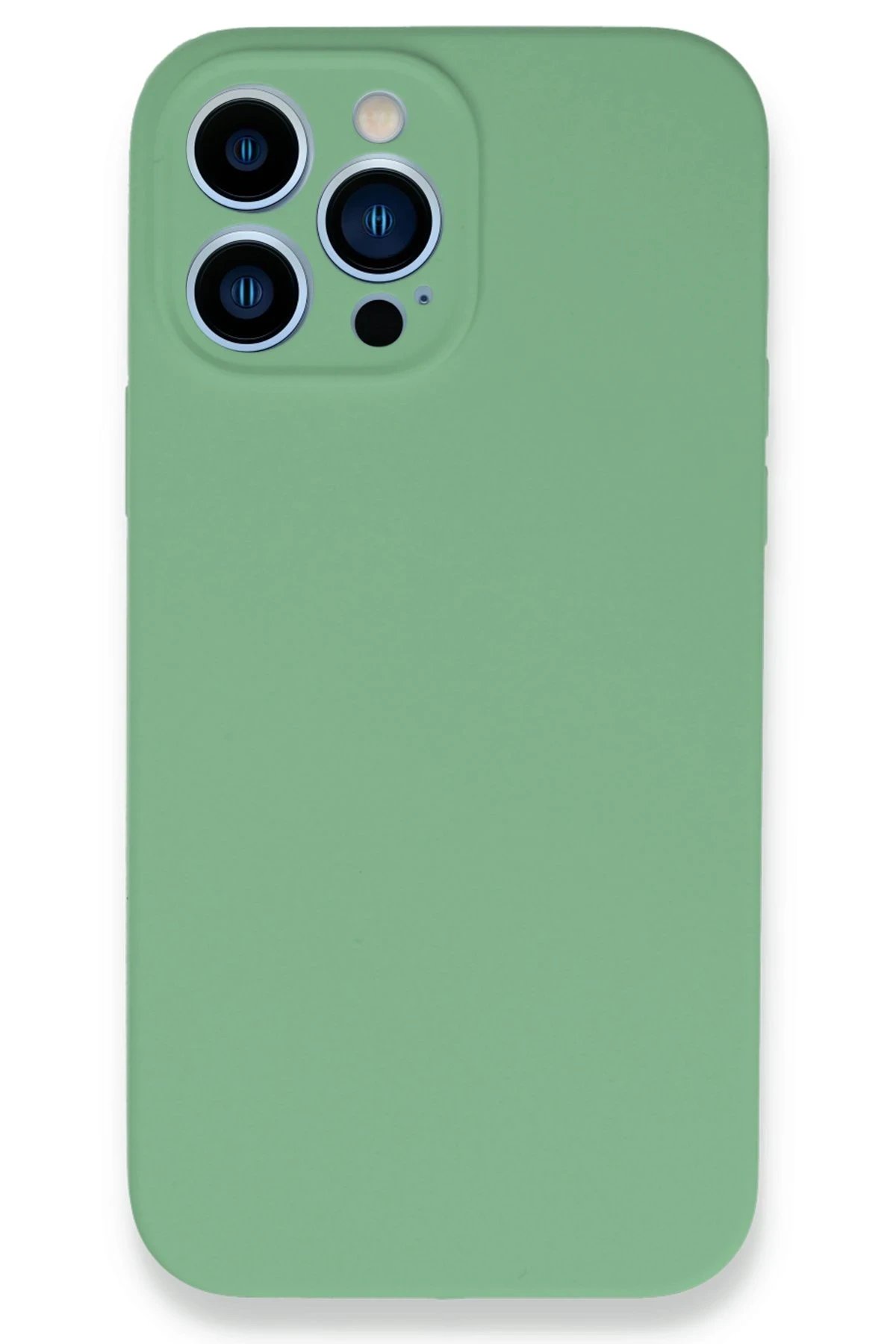 iPhone 13 Pro Kılıf Lansman Legant Silikon - Yeşil-(5796)
