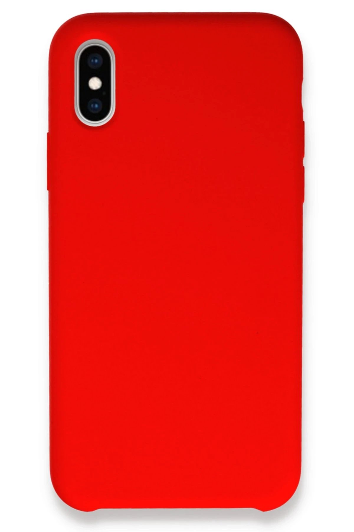 iPhone X Kılıf Lansman Legant Silikon - Kırmızı-(5796)