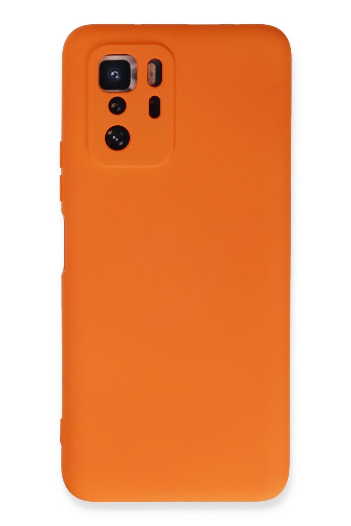 Xiaomi Poco X3 GT Kılıf Nano içi Kadife Silikon - Turuncu-(5796)