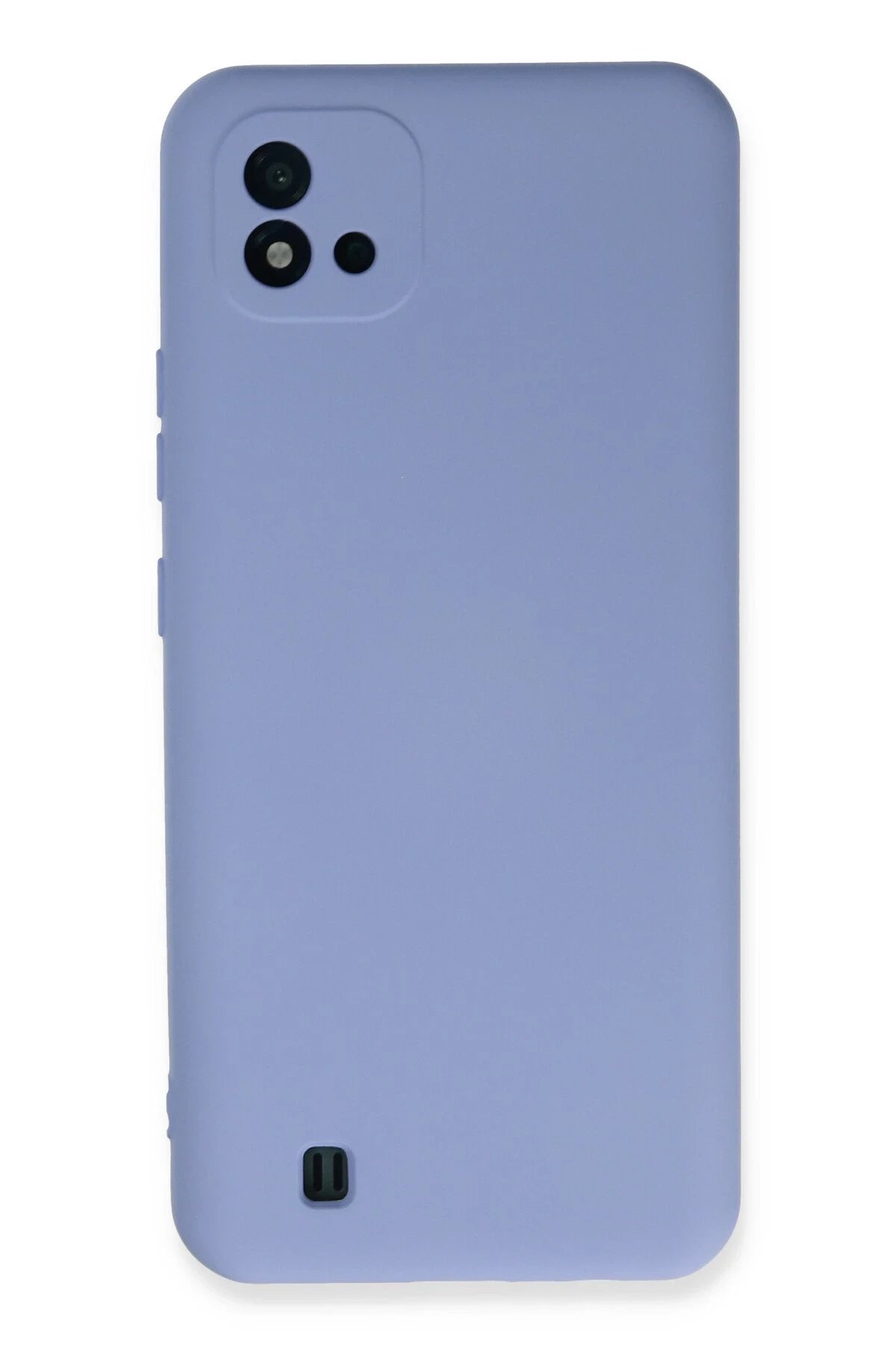 Realme C11 2021 Kılıf Nano içi Kadife Silikon - Lila-(5796)