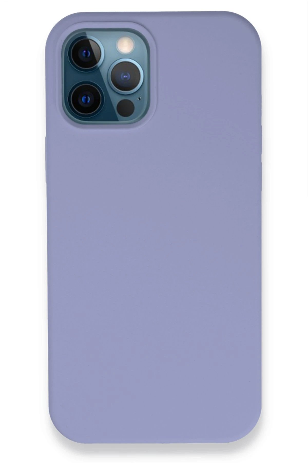 iPhone 12 Pro Kılıf Lansman Legant Silikon - Lila-(5796)
