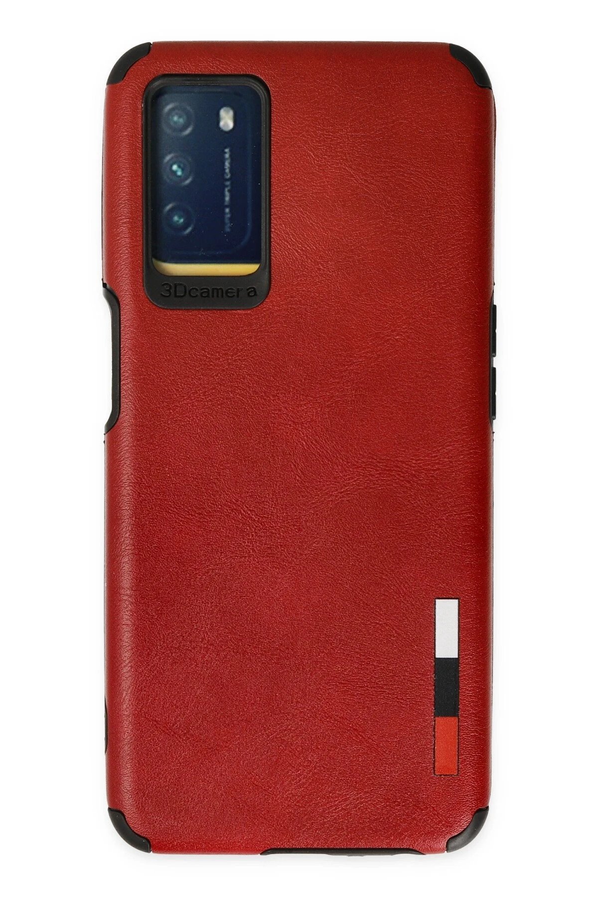 Oppo A16 Kılıf Loop Deri Silikon - Kırmızı-(5796)