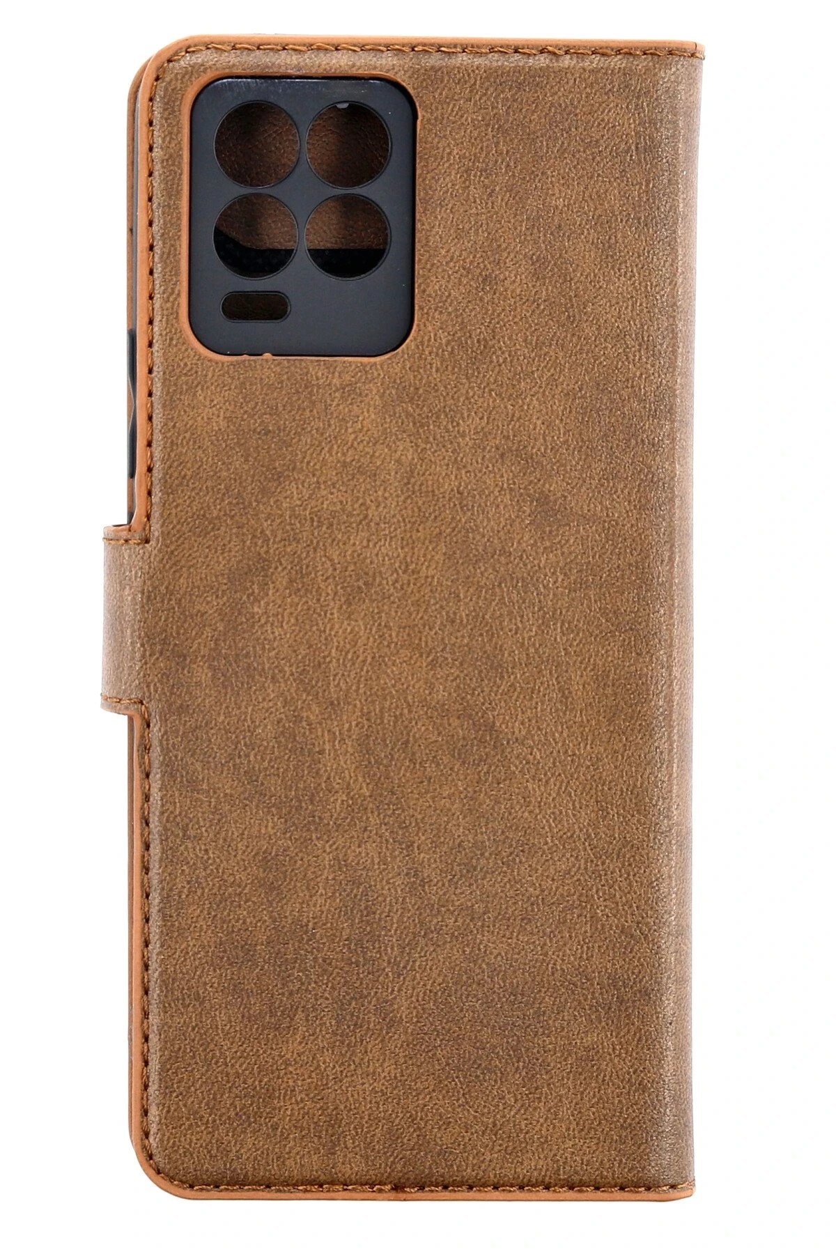 Realme 8 Pro Kılıf Trend S Plus Kapaklı Kılıf - Taba-(5796)