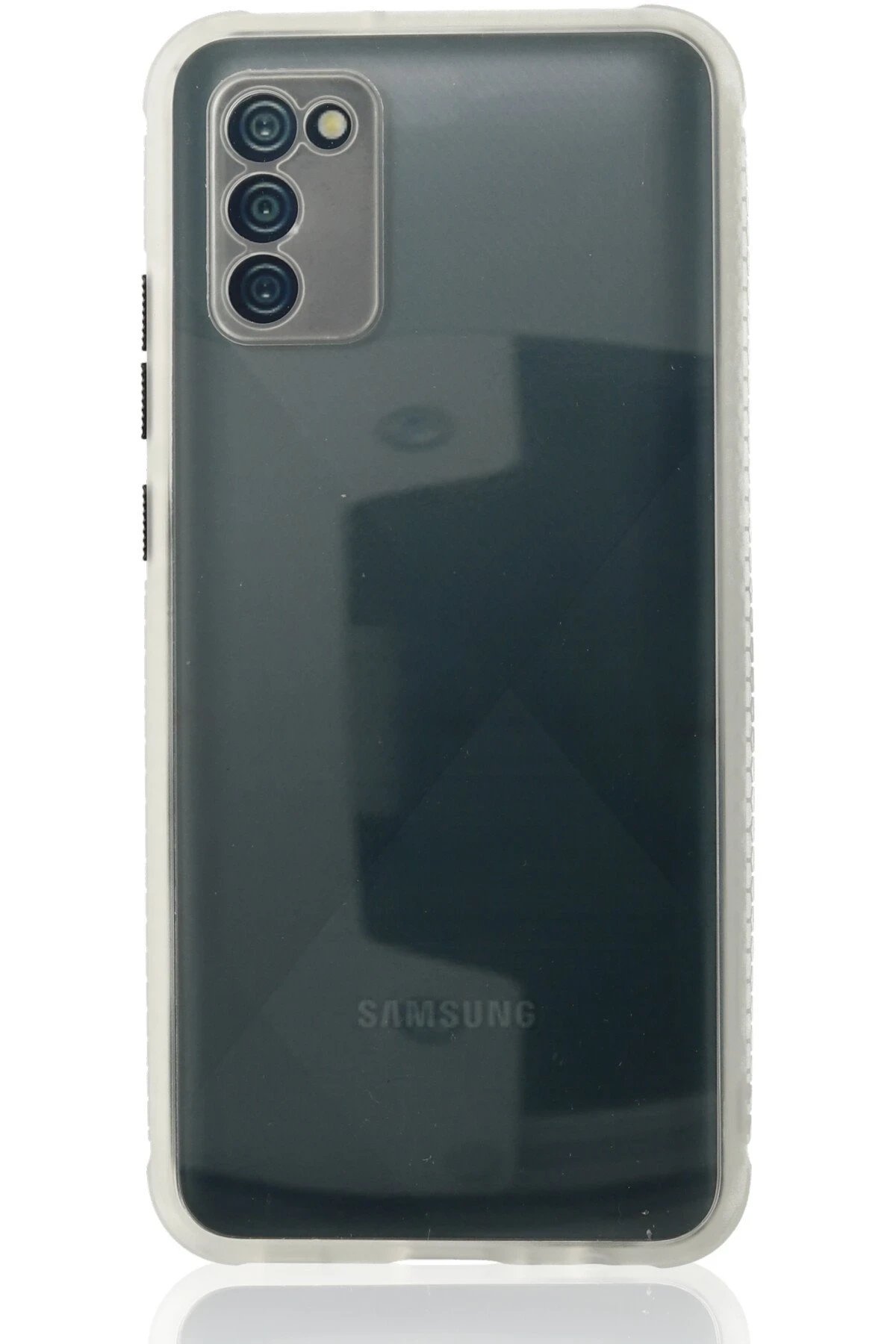 Samsung Galaxy A02S Kılıf Miami Şeffaf Silikon - Şeffaf-(5796)