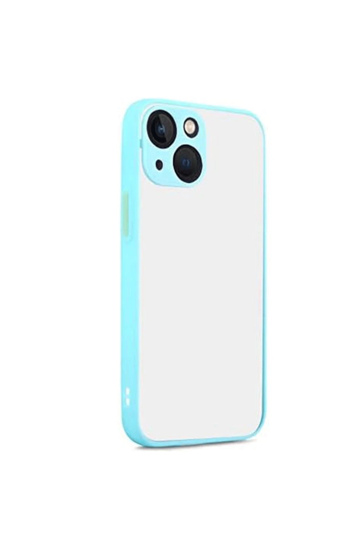 iPhone 13 Kılıf Montreal Silikon Kapak - Turkuaz-(5796)
