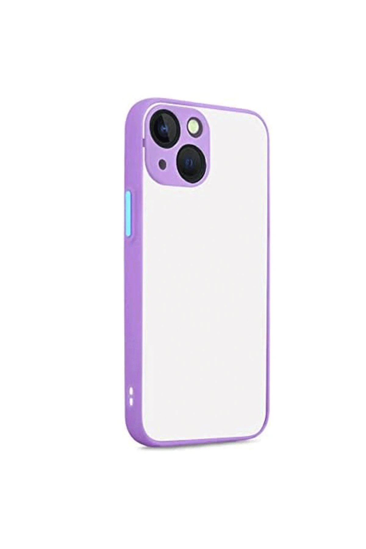iPhone 13 Kılıf Montreal Silikon Kapak - Mor-(5796)