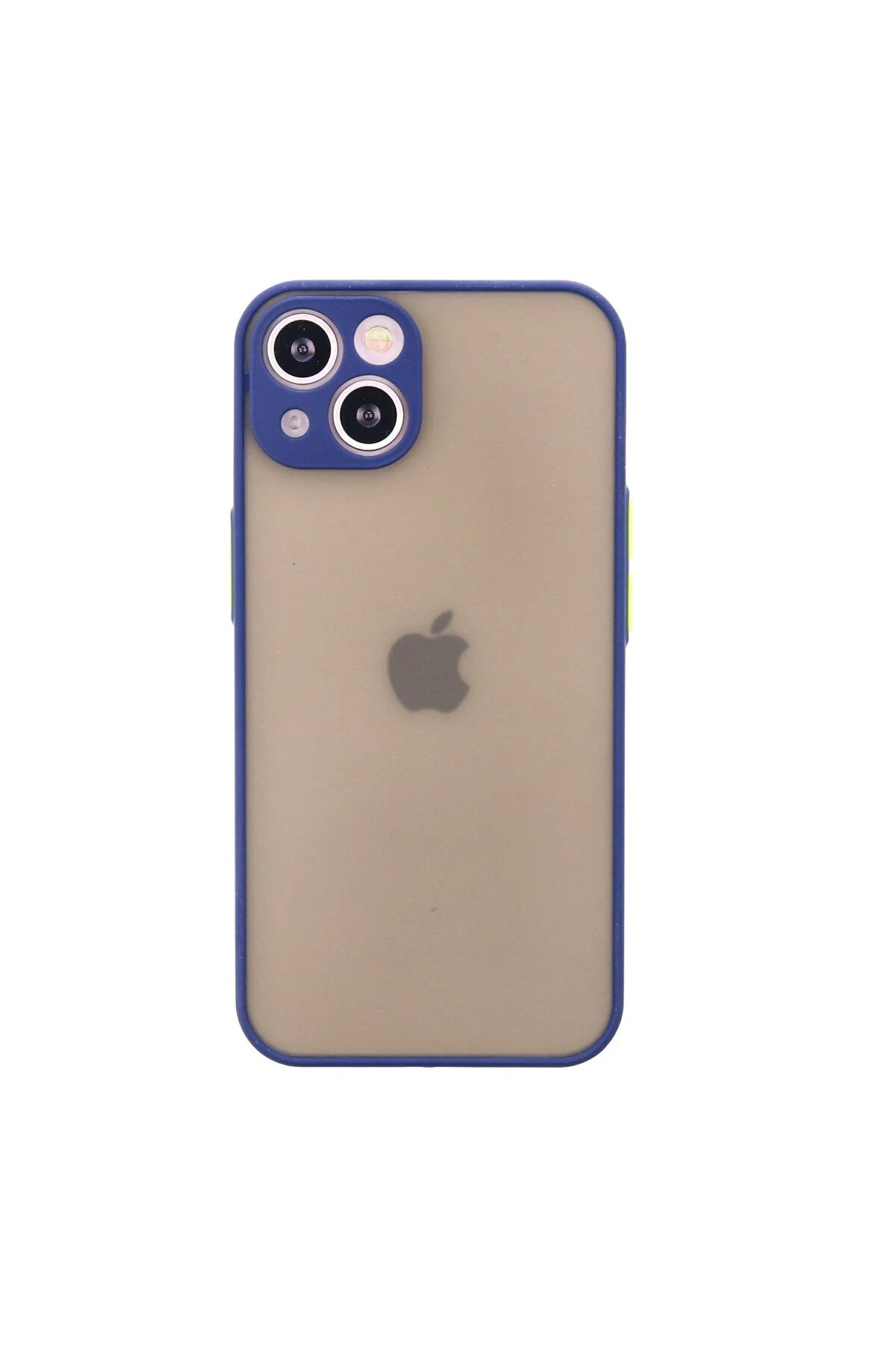 iPhone 13 Mini Kılıf Montreal Silikon Kapak - Lacivert-(5796)