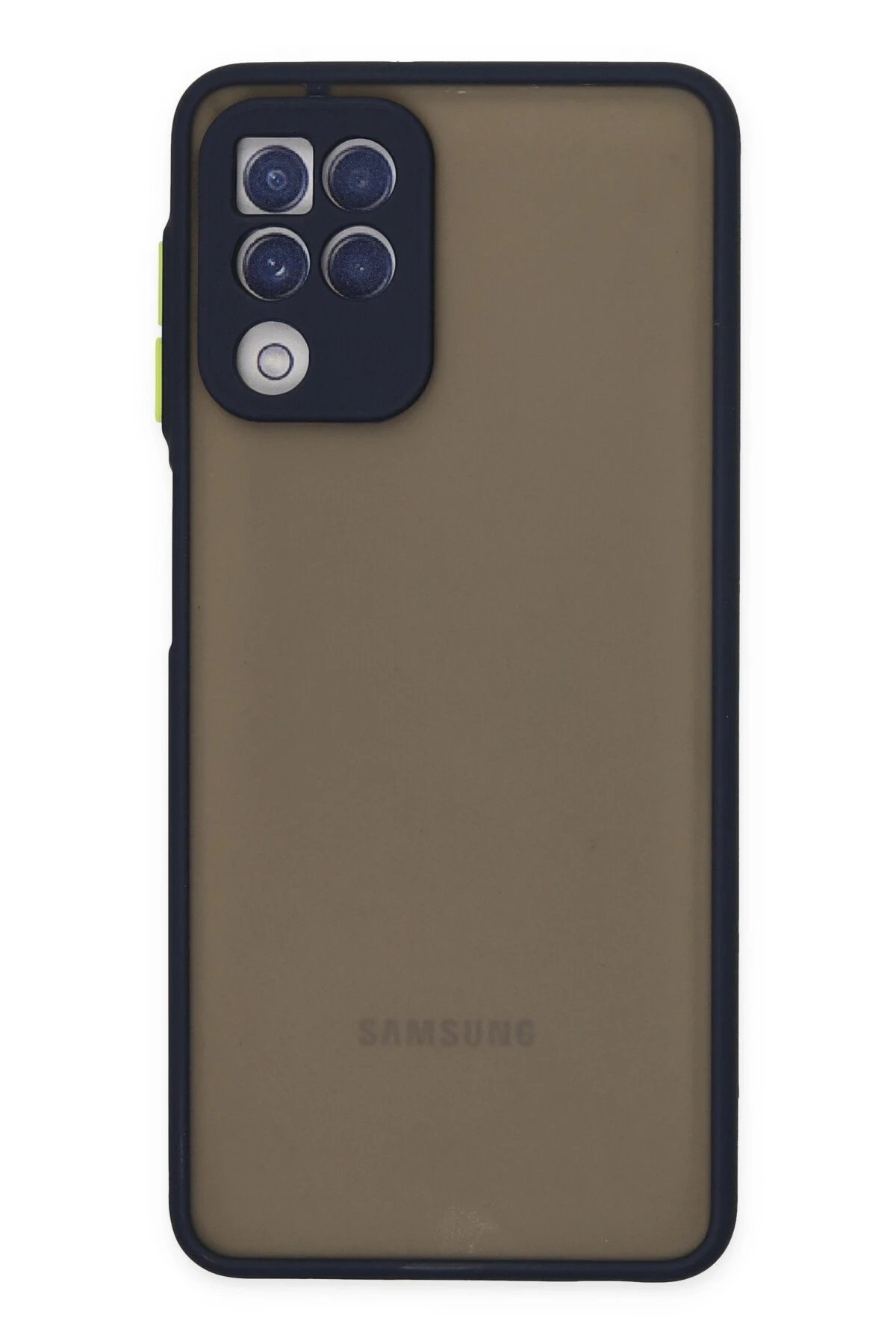 Samsung Galaxy A22 Kılıf Montreal Silikon Kapak - Lacivert-(5796)