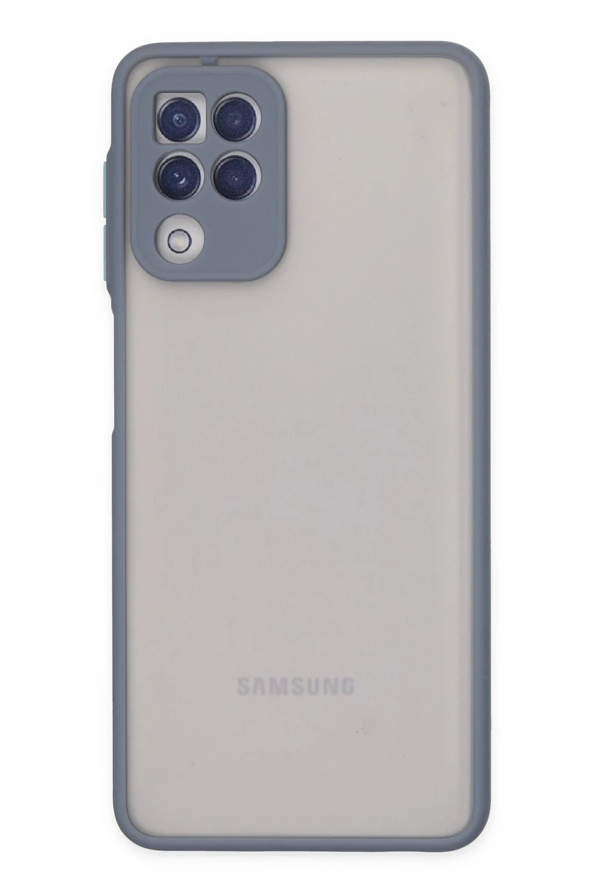 Samsung Galaxy A22 Kılıf Montreal Silikon Kapak - Gri-(5796)