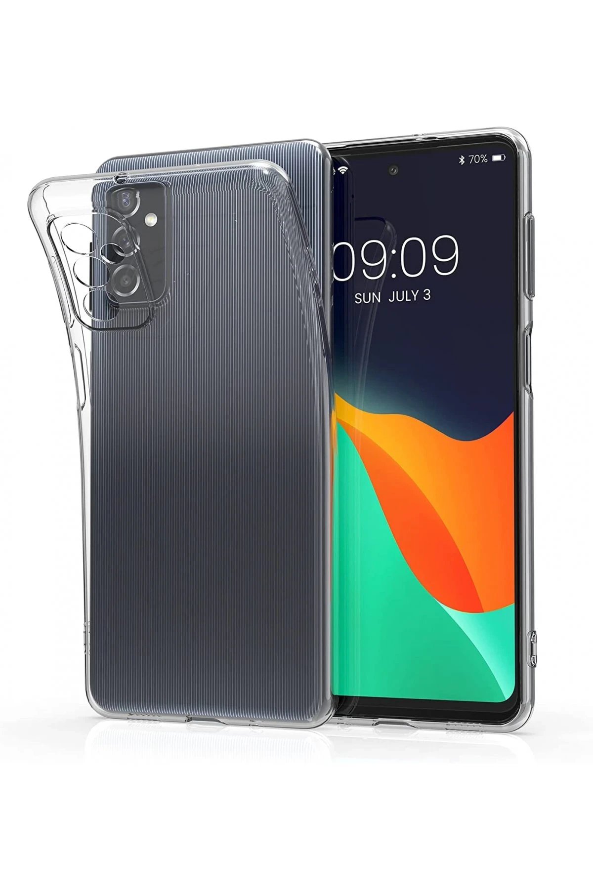 Samsung Galaxy M52 5G Kılıf Lüx Şeffaf Silikon-(5796)