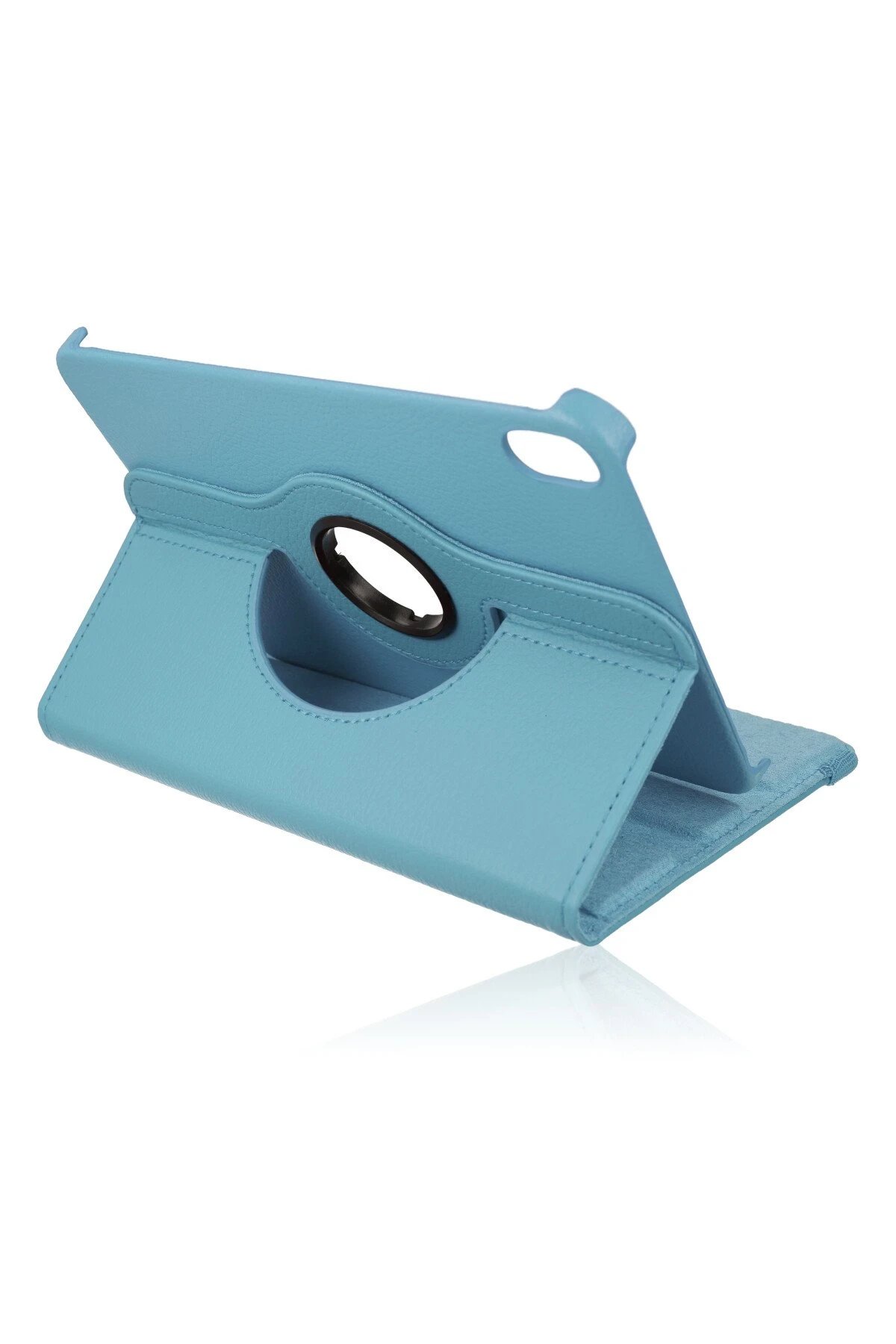 iPad Mini 6 Kılıf 360 Tablet Deri Kılıf - Turkuaz-(5796)