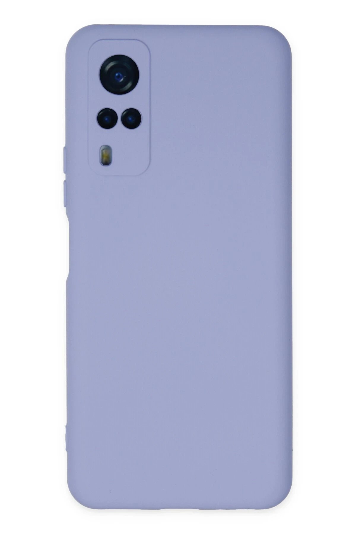 Vivo Y53S Kılıf Nano içi Kadife Silikon - Lila-(5796)