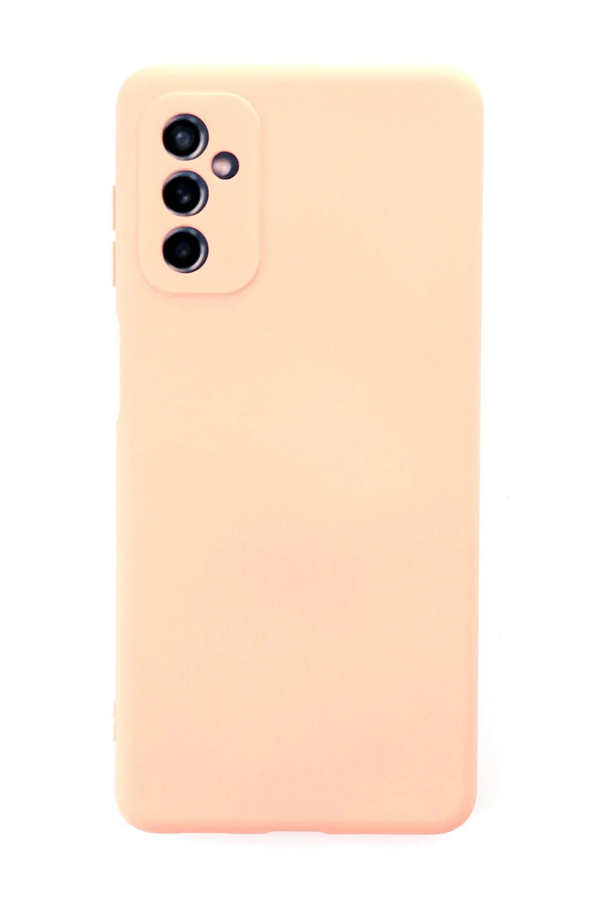 Samsung Galaxy M52 5G Kılıf Nano içi Kadife Silikon - Pudra-(5796)