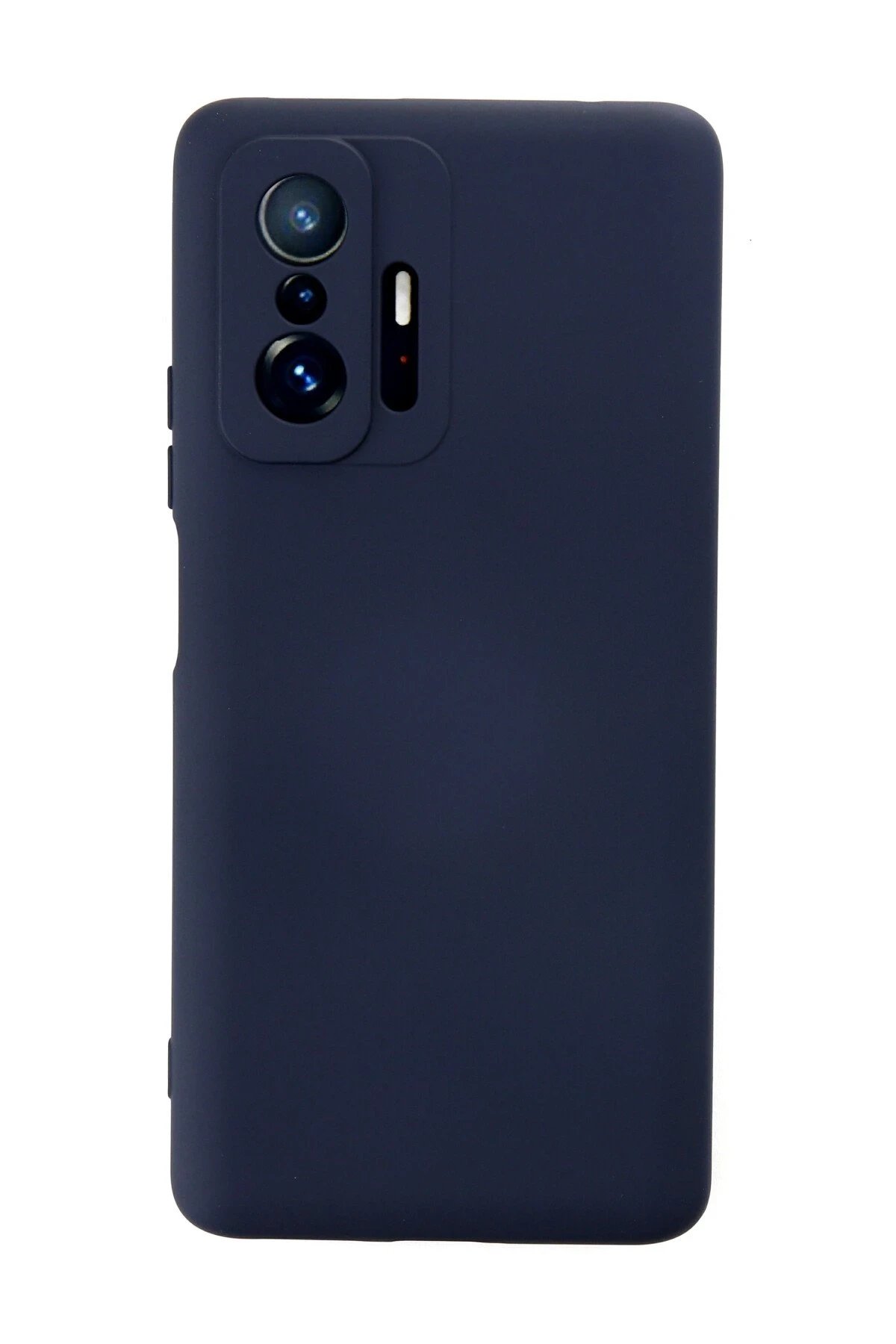 Xiaomi Mi 11T Pro Kılıf Nano içi Kadife Silikon - Lacivert-(5796)