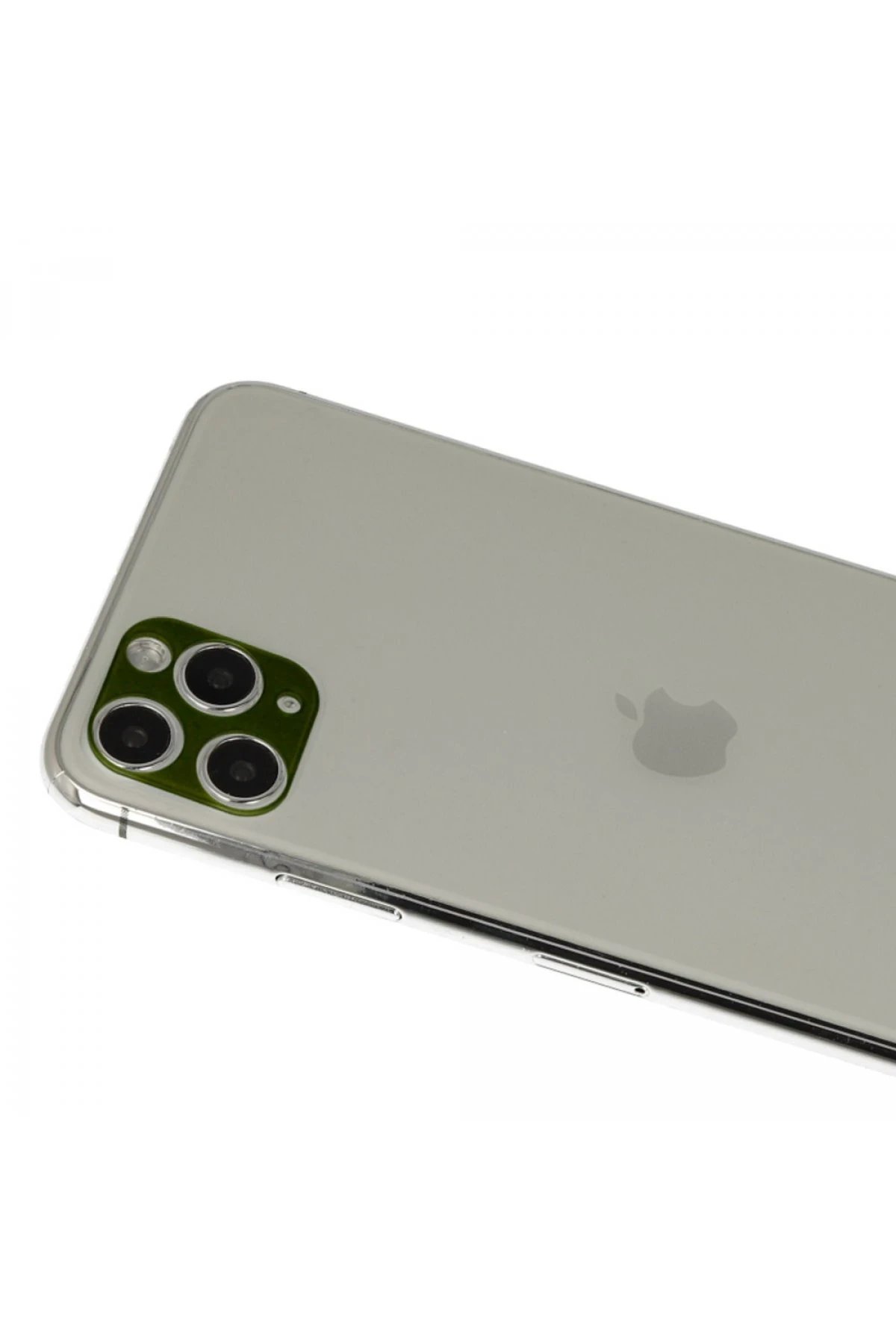 iPhone 11 Pro Max Rainbow Kamera Lens Koruma Cam - Yeşil-(5796)