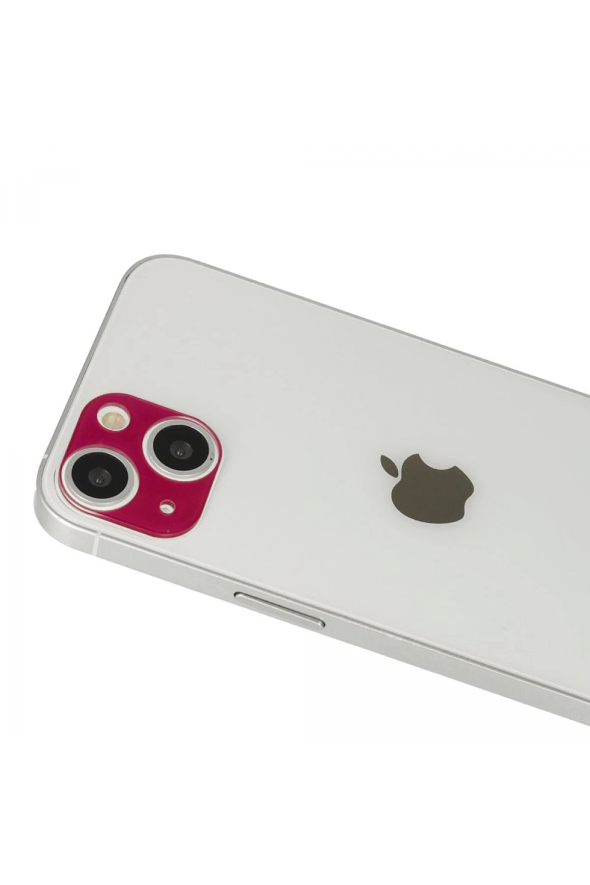 iPhone 13 Rainbow Kamera Lens Koruma Cam - Koyu Kırmızı-(5796)