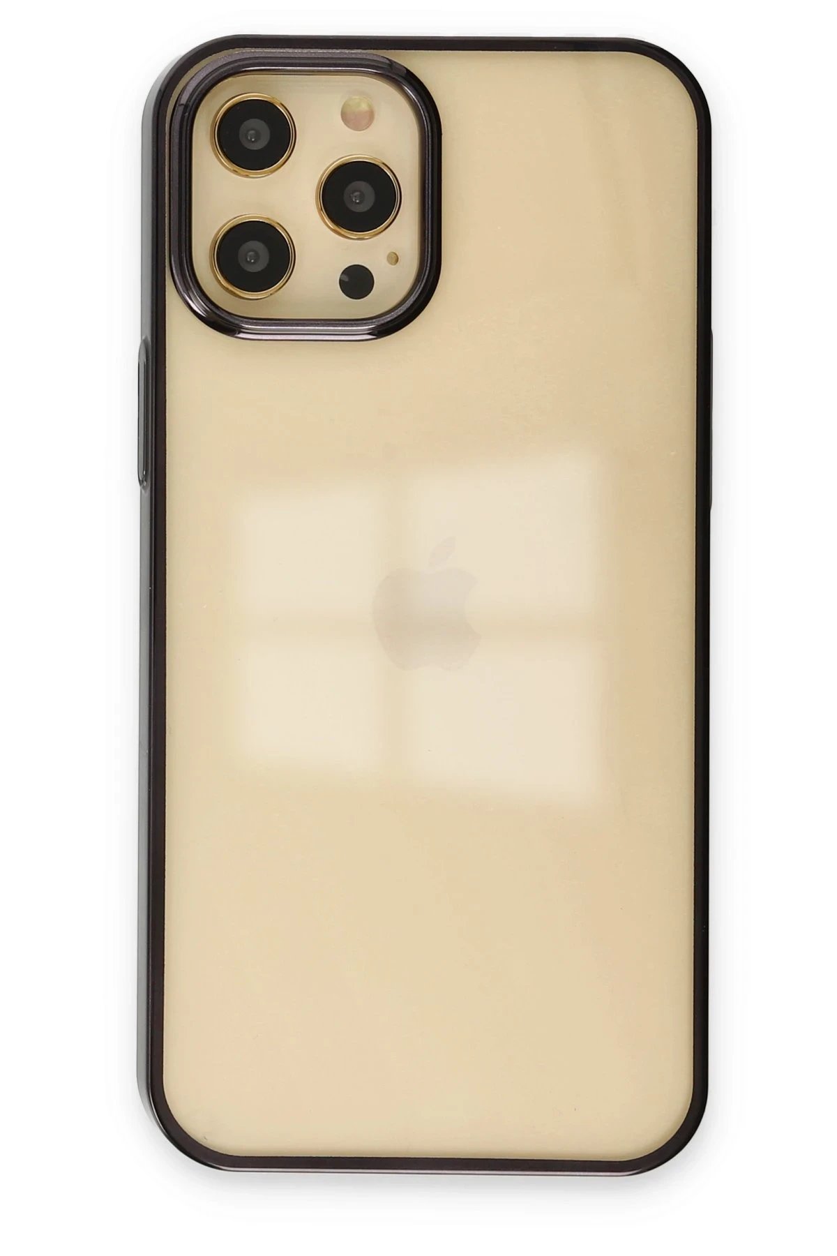 iPhone 12 Pro Max Kılıf Element Silikon - Siyah-(5796)