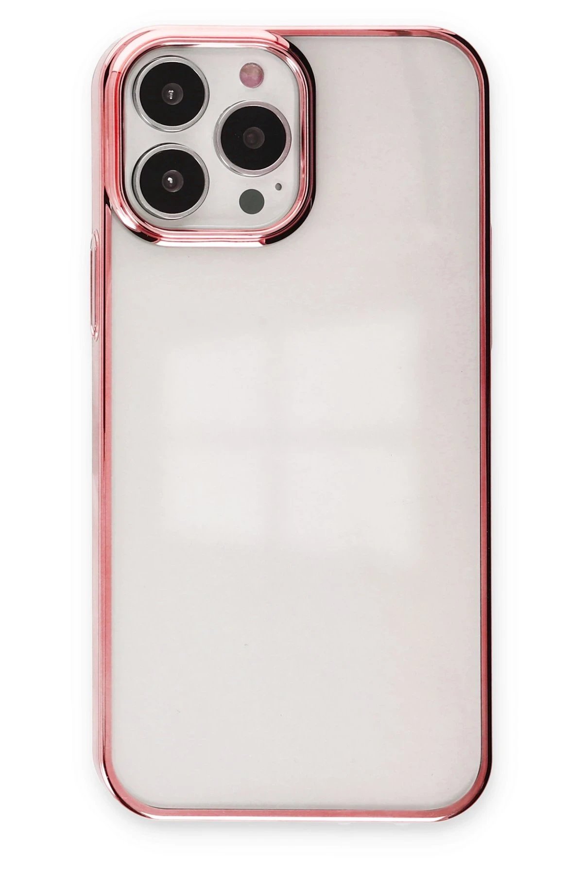 iPhone 13 Pro Max Kılıf Element Silikon - Pembe-(5796)