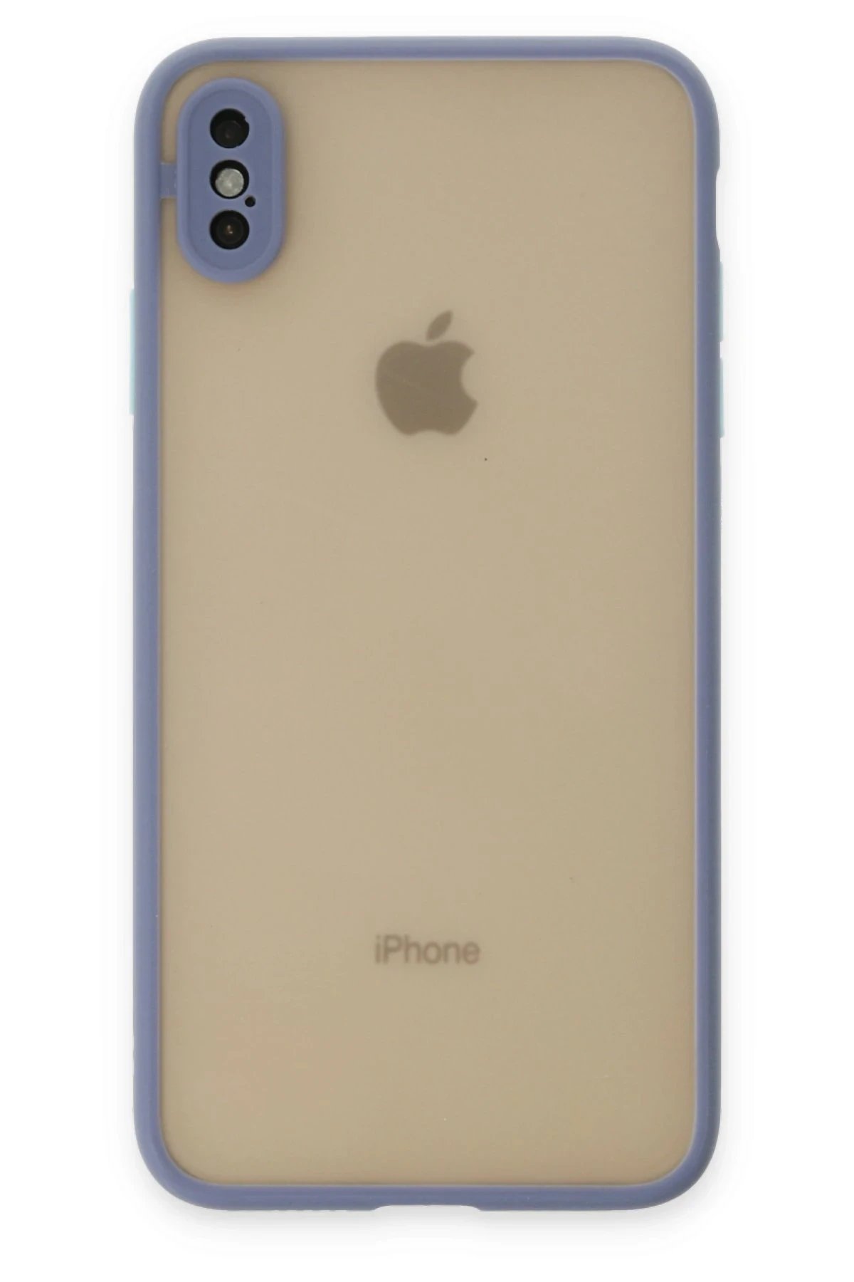 iPhone X Kılıf Montreal Silikon Kapak - Gri-(5796)