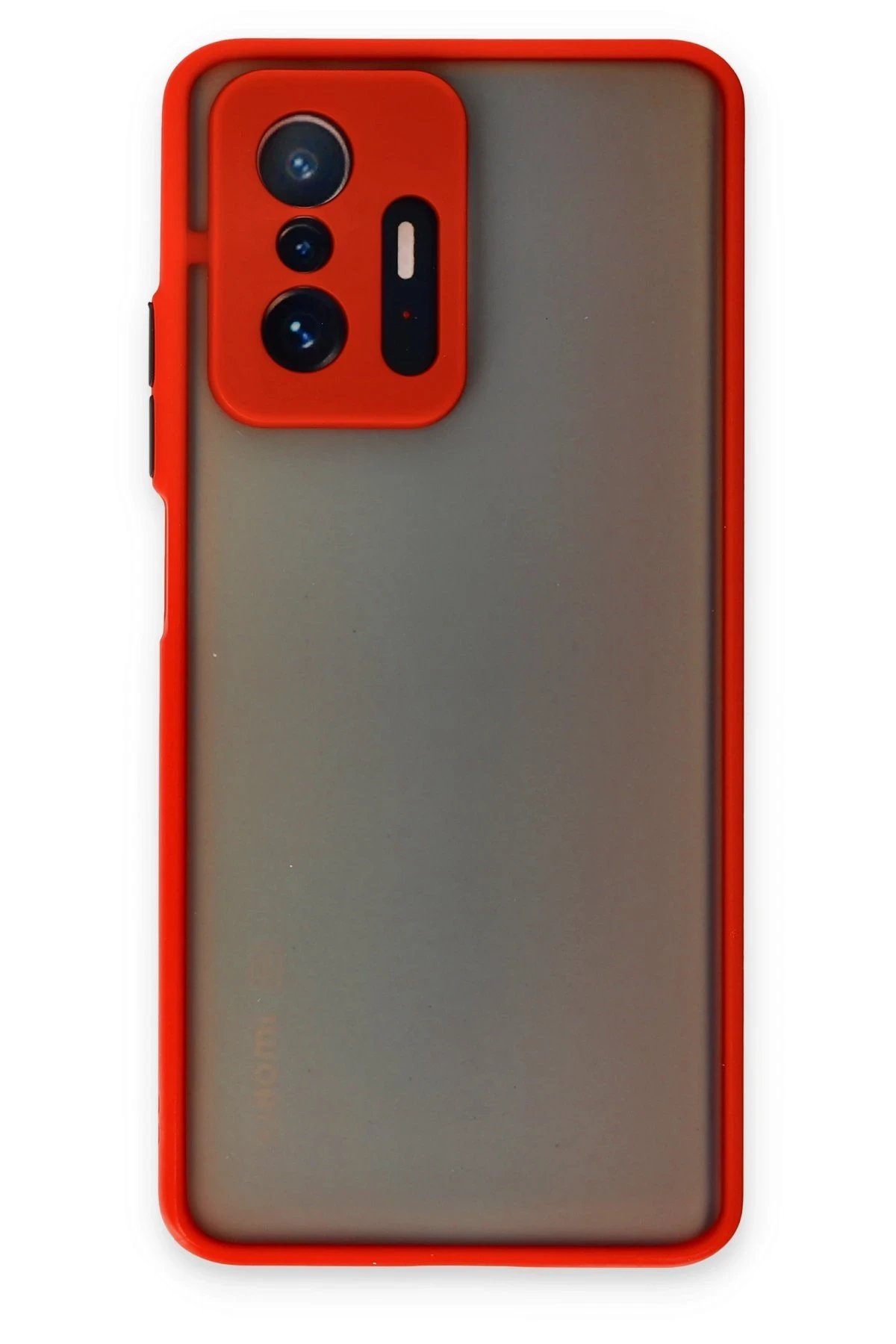 Xiaomi Mi 11T Pro Kılıf Montreal Silikon Kapak - Kırmızı-(5796)