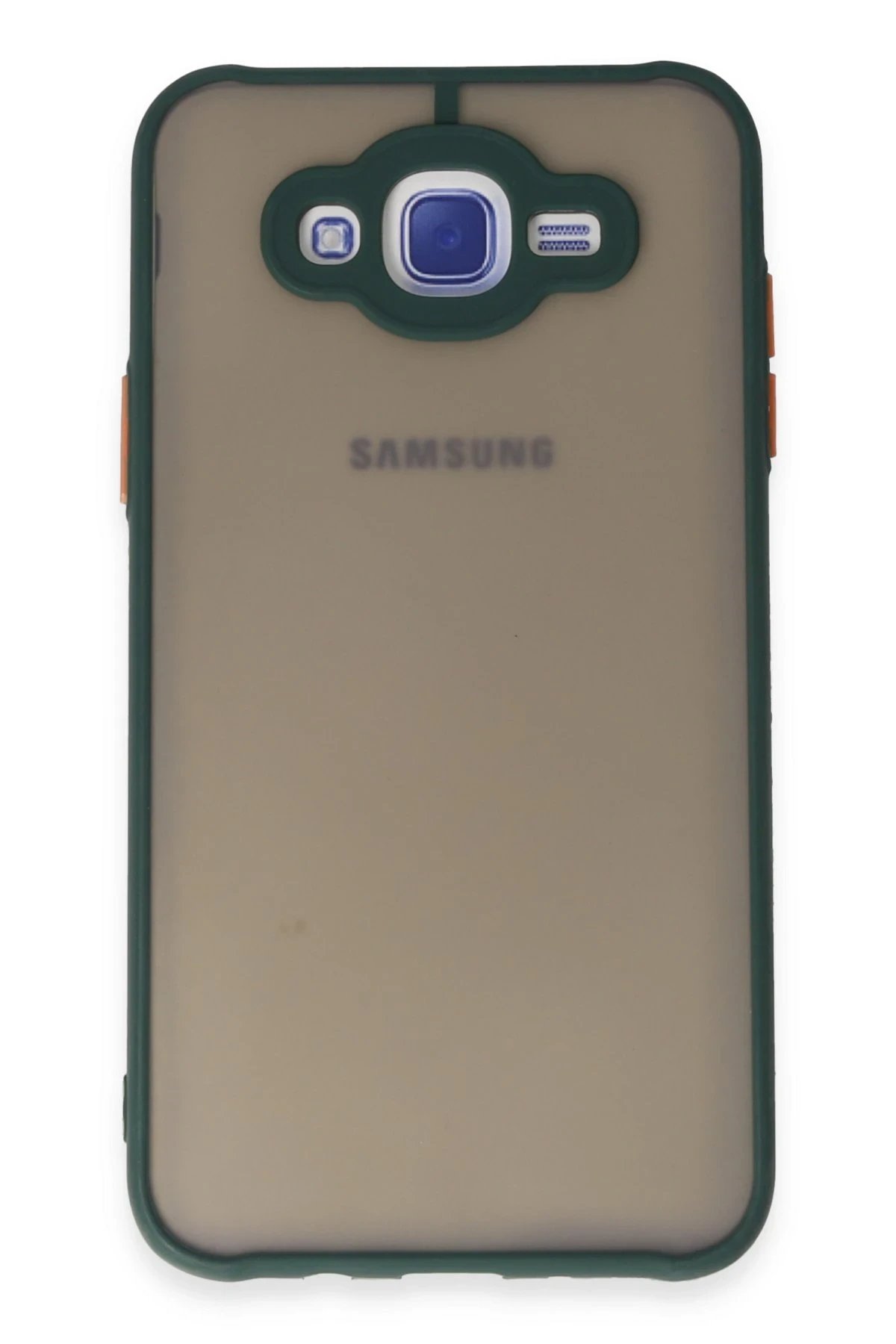 Samsung Galaxy J7 Kılıf Montreal Silikon Kapak - Yeşil-(5796)