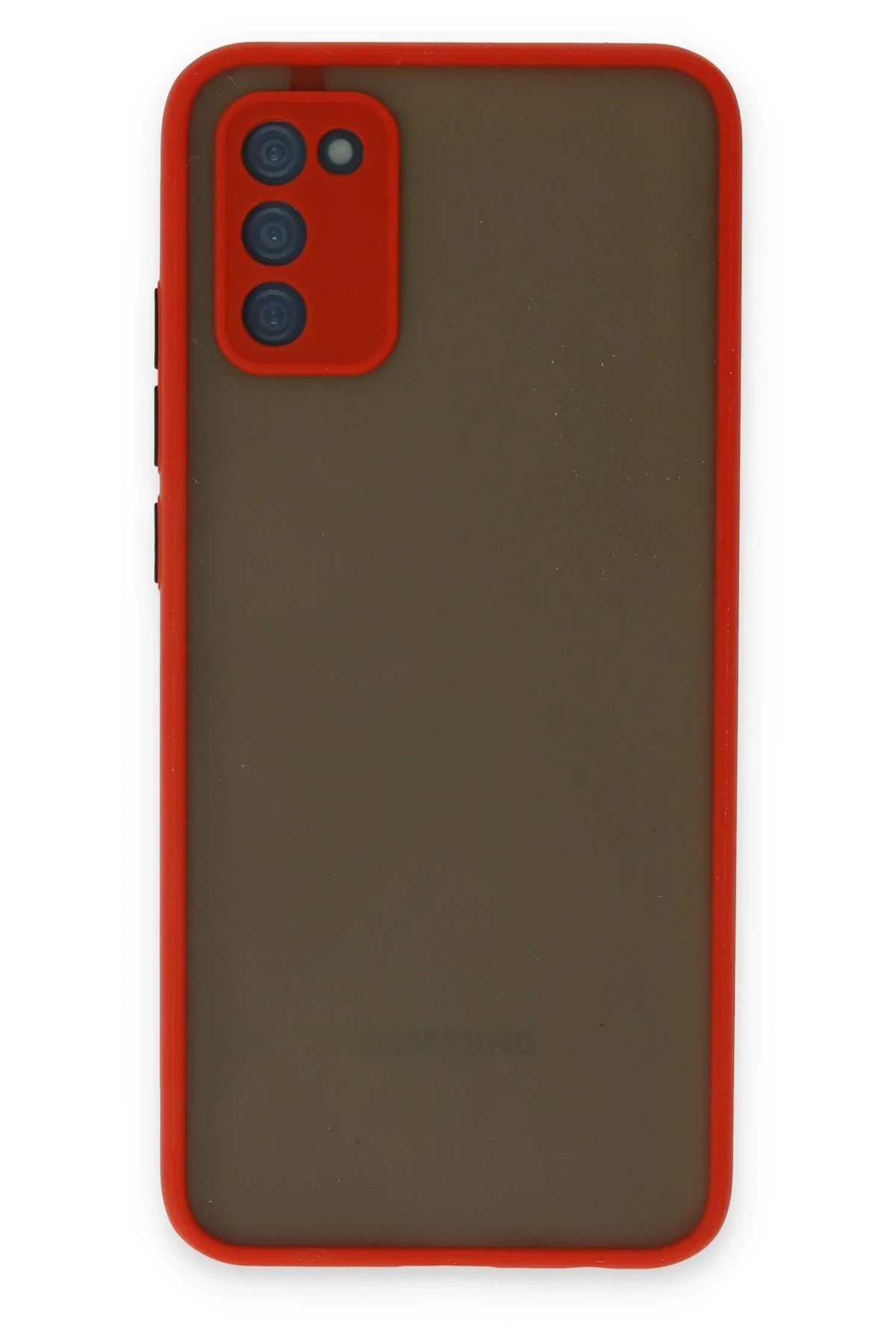 Samsung Galaxy S20 FE Kılıf Montreal Silikon Kapak - Kırmızı-(5796)