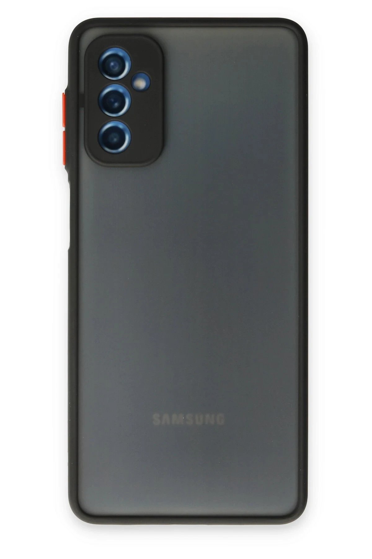 Samsung Galaxy M52 5G Kılıf Montreal Silikon Kapak - Siyah-(5796)
