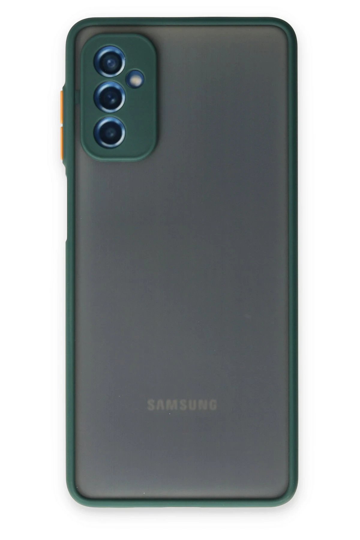 Samsung Galaxy M52 5G Kılıf Montreal Silikon Kapak - Yeşil-(5796)