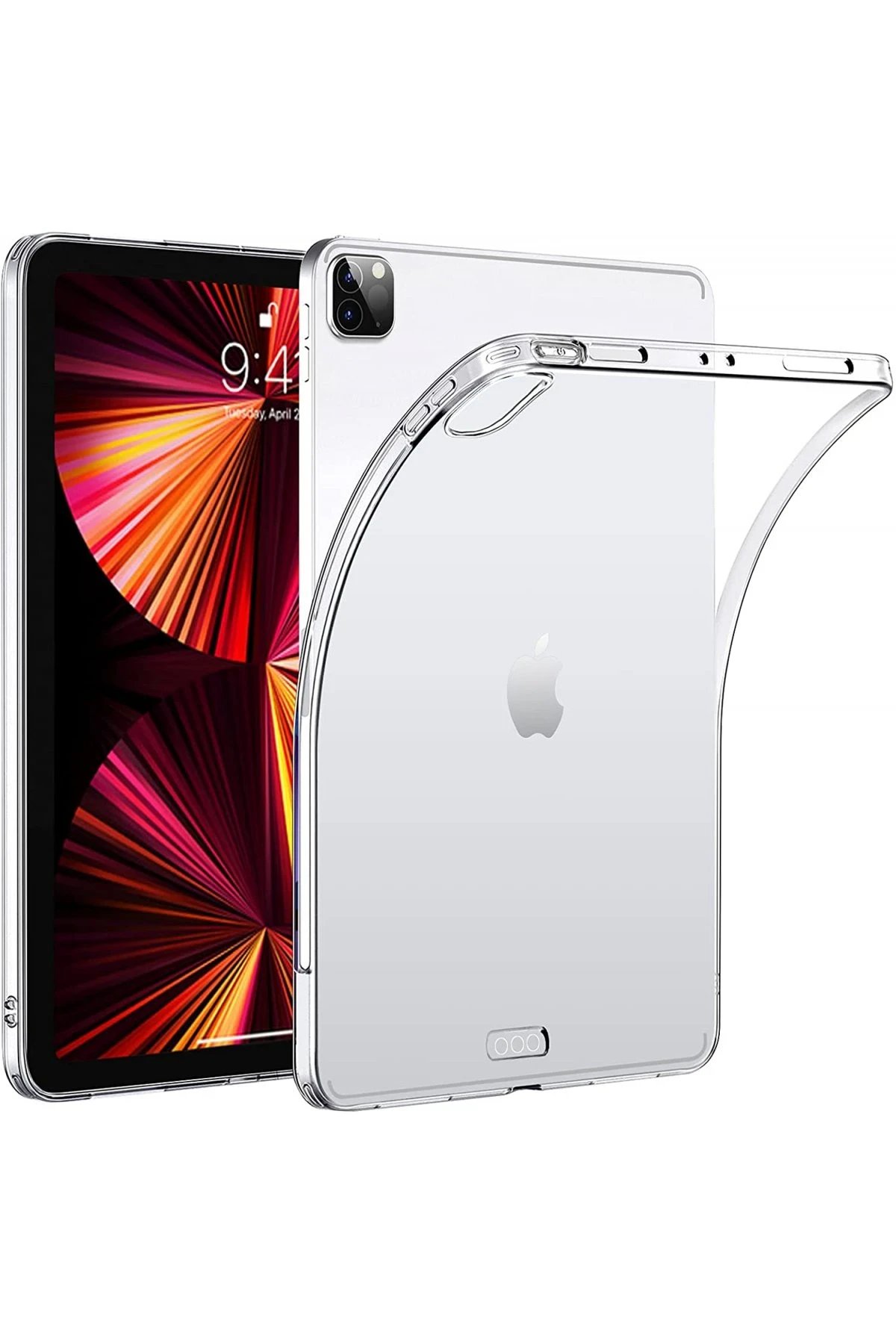 iPad Pro 11 (2020) Kılıf Tablet Şeffaf Silikon-(5796)