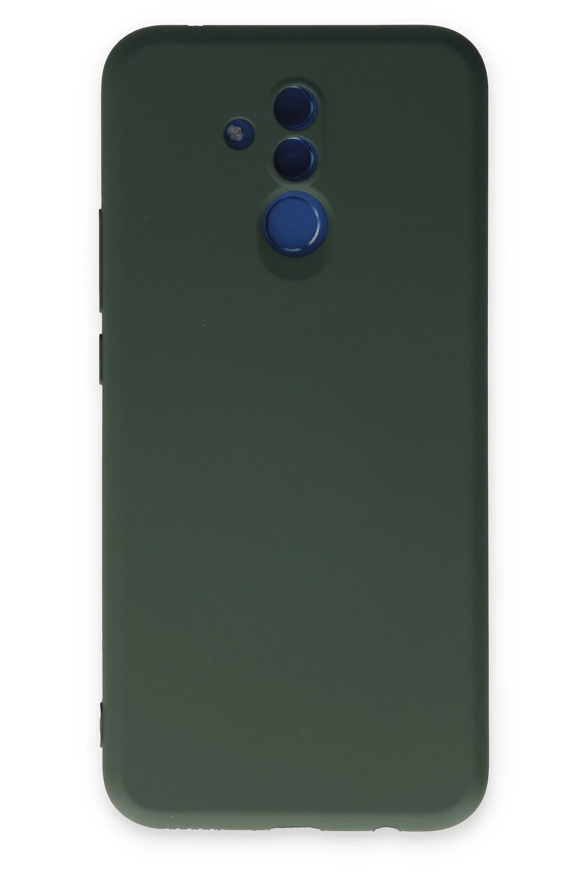 Huawei Mate 20 Lite Kılıf Nano içi Kadife Silikon - Koyu Yeşil-(5796)