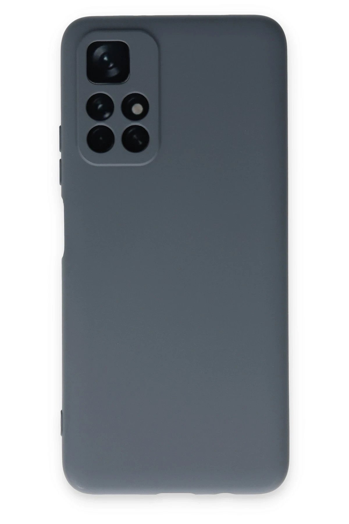 Xiaomi Redmi Note 11T Kılıf Nano içi Kadife Silikon - Gri-(5796)