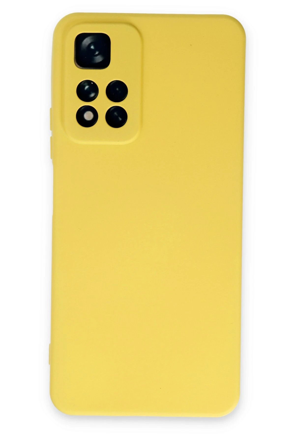Xiaomi Redmi Note 11 Pro Plus 5G Kılıf Nano içi Kadife Silikon - Sarı-(5796)