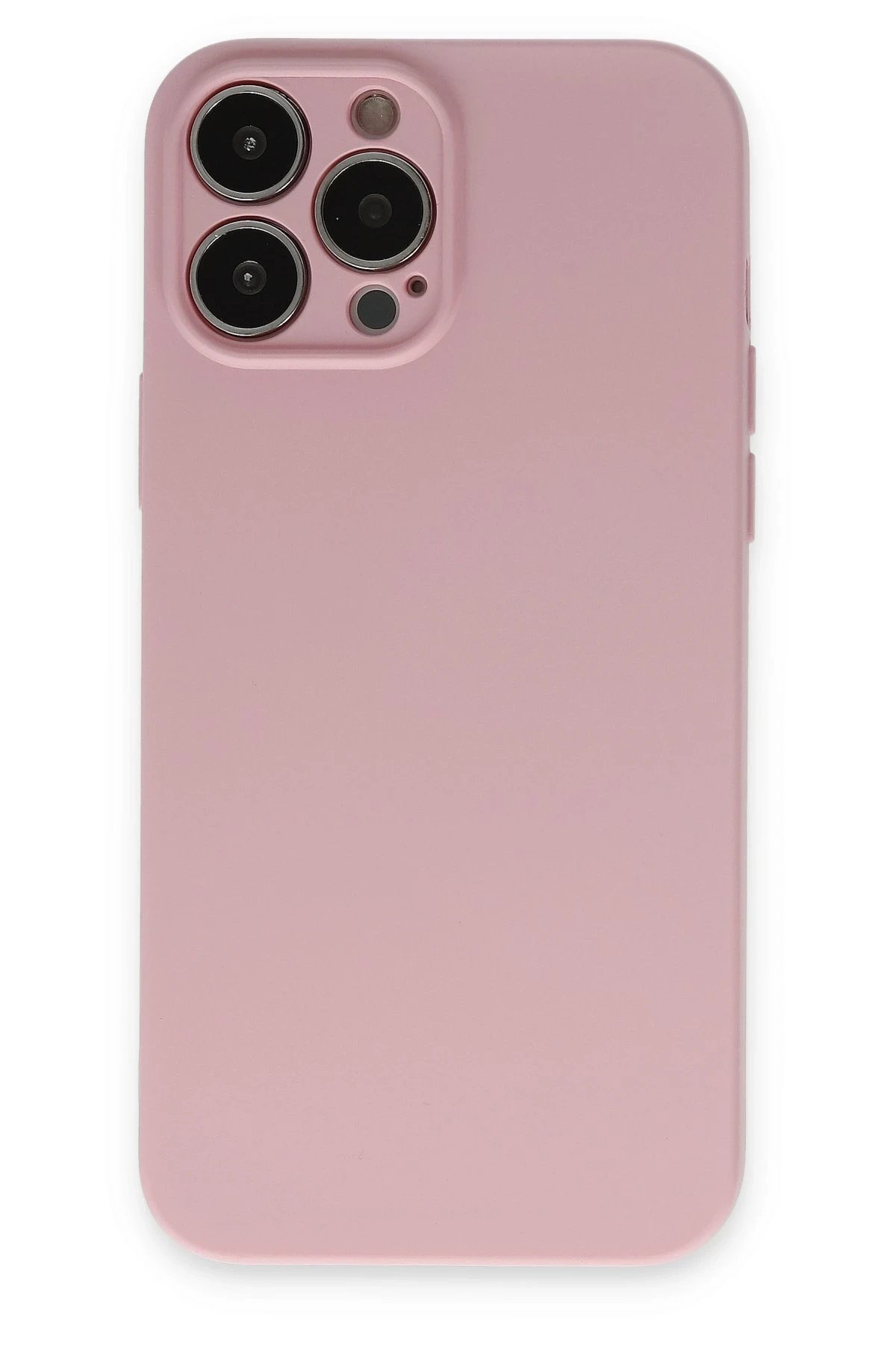 iPhone 13 Pro Kılıf Nano içi Kadife Silikon - Pembe-(5796)