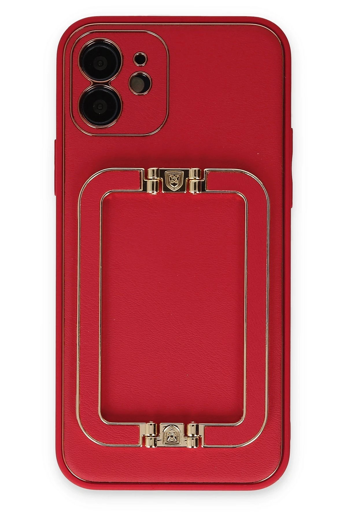 iPhone 12 Kılıf Coco Elit Kapak - Kırmızı-(5796)