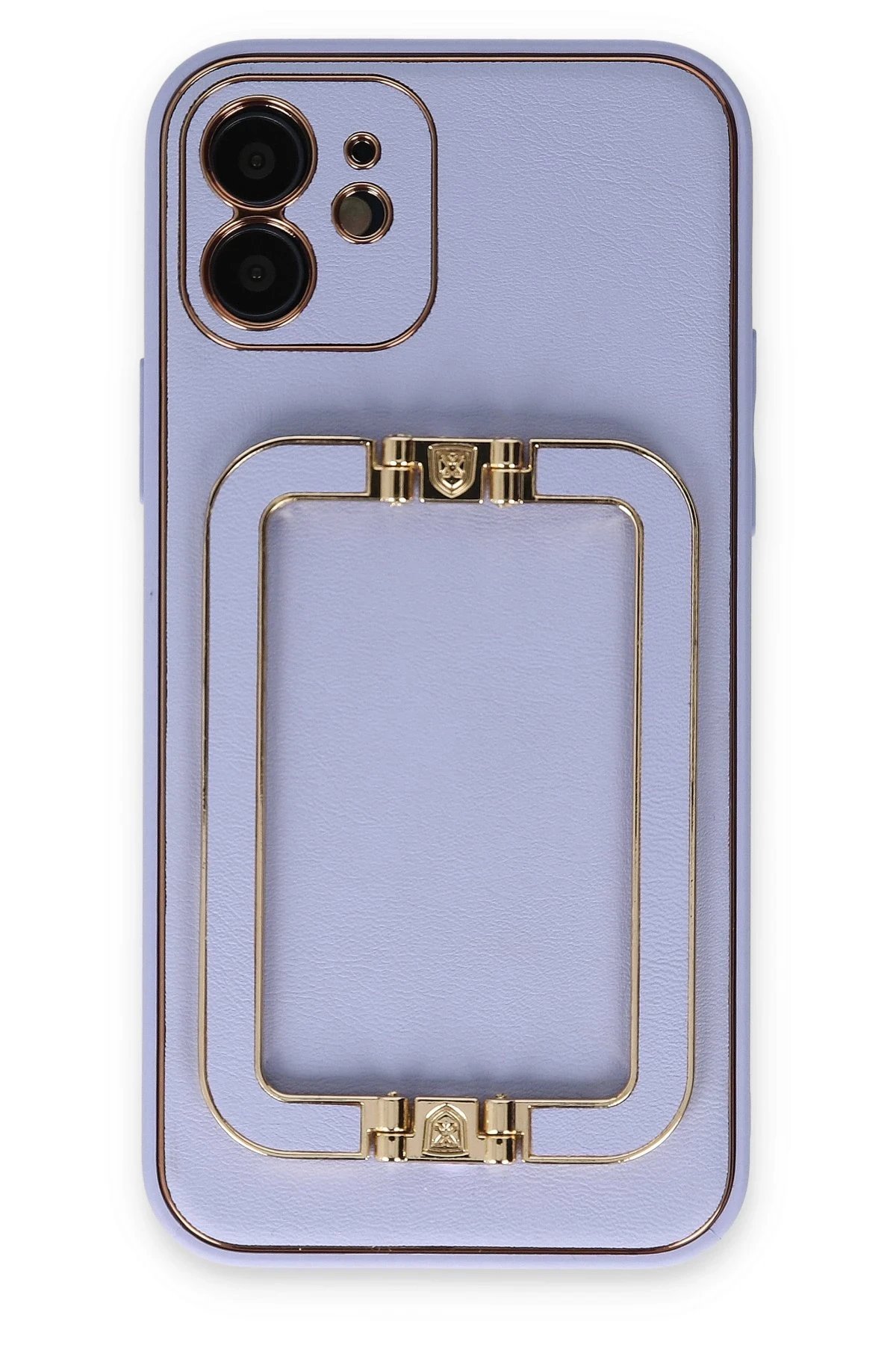 iPhone 12 Kılıf Coco Elit Kapak - Lila-(5796)