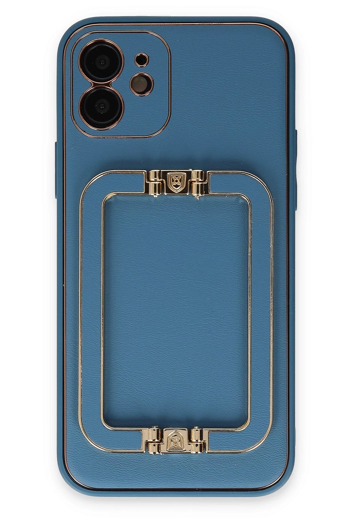 iPhone 12 Kılıf Coco Elit Kapak - Mavi-(5796)