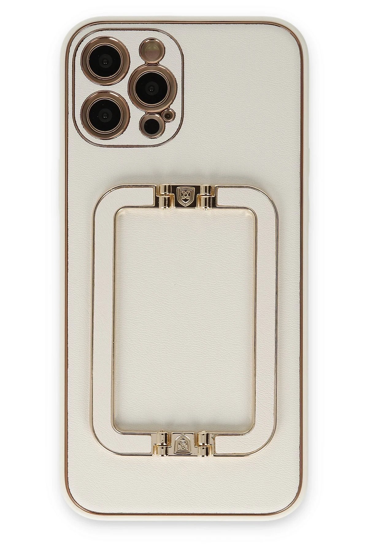 iPhone 12 Pro Kılıf Coco Elit Kapak - Beyaz-(5796)