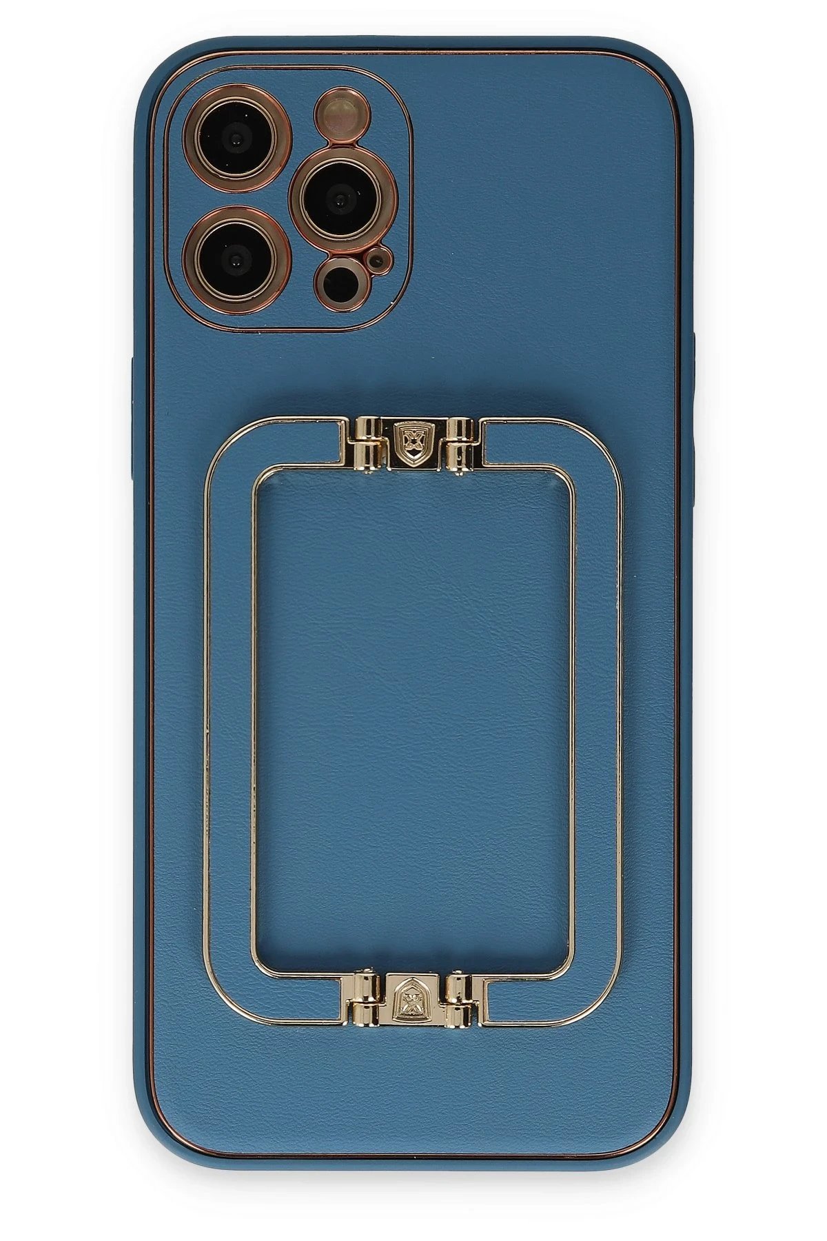 iPhone 12 Pro Kılıf Coco Elit Kapak - Mavi-(5796)