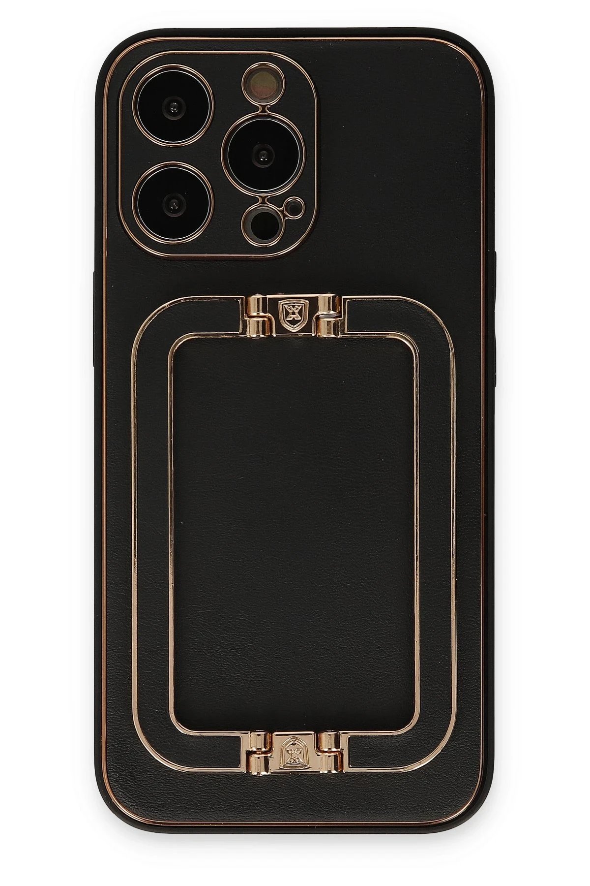 iPhone 13 Pro Kılıf Coco Elit Kapak - Siyah-(5796)