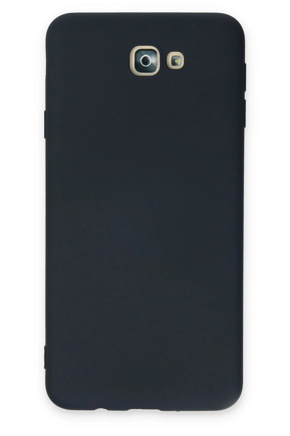 Samsung Galaxy J7 Prime Kılıf Nano içi Kadife Silikon - Lacivert-(5796)