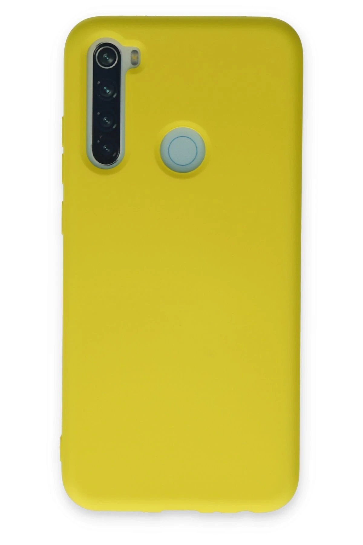 Xiaomi Redmi Note 8 Kılıf Nano içi Kadife Silikon - Sarı-(5796)