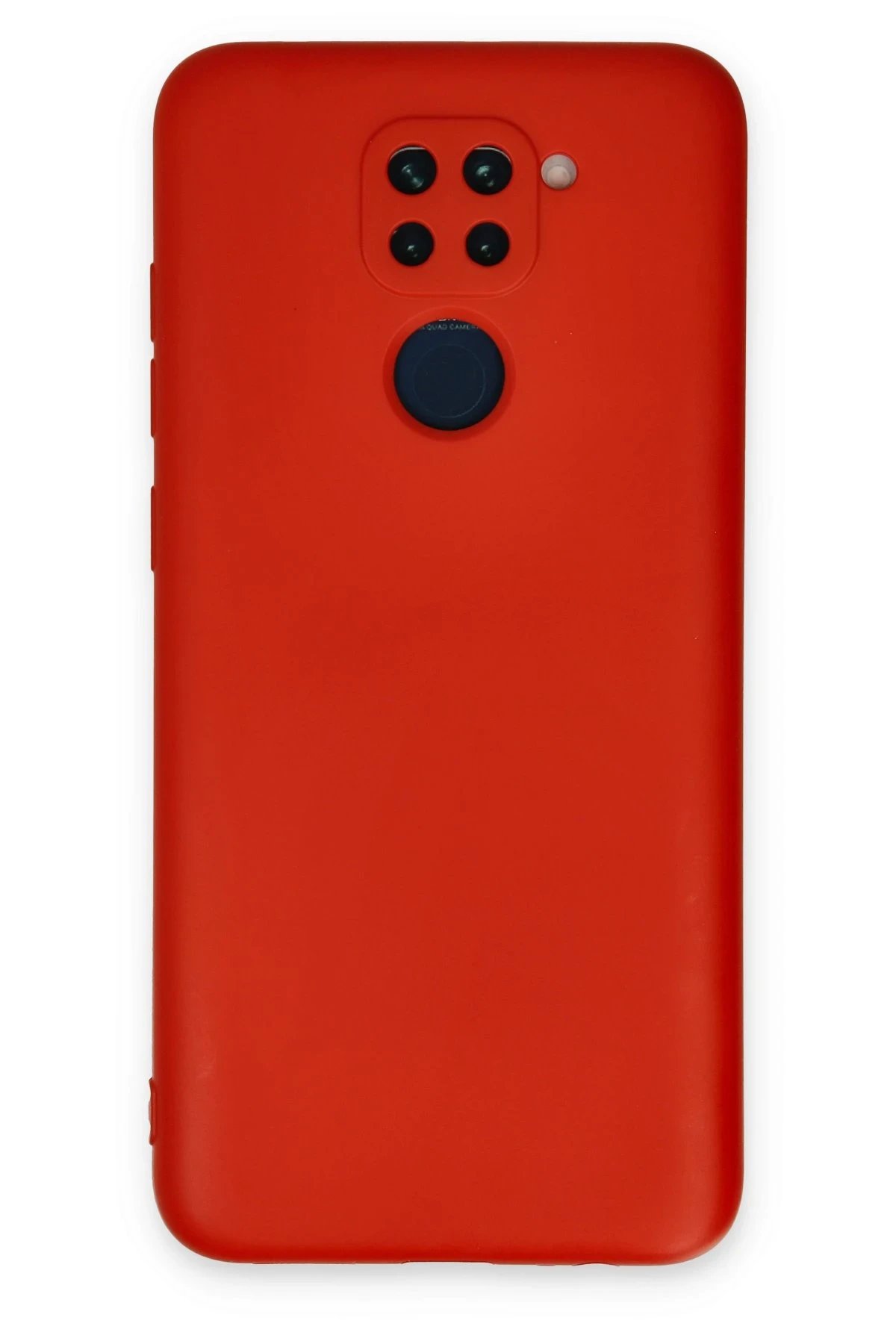 Xiaomi Redmi Note 9 Kılıf Nano içi Kadife Silikon - Kırmızı-(5796)