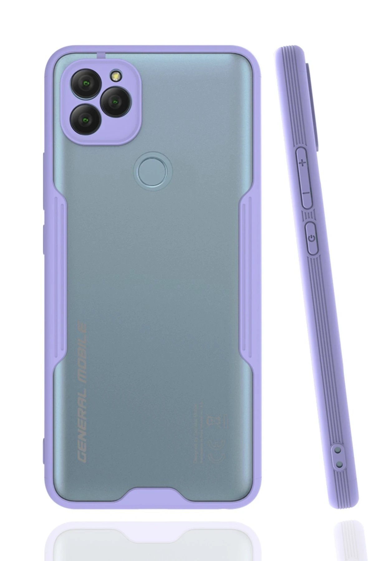 General Mobile GM 22 Kılıf Platin Silikon - Lila-(5796)