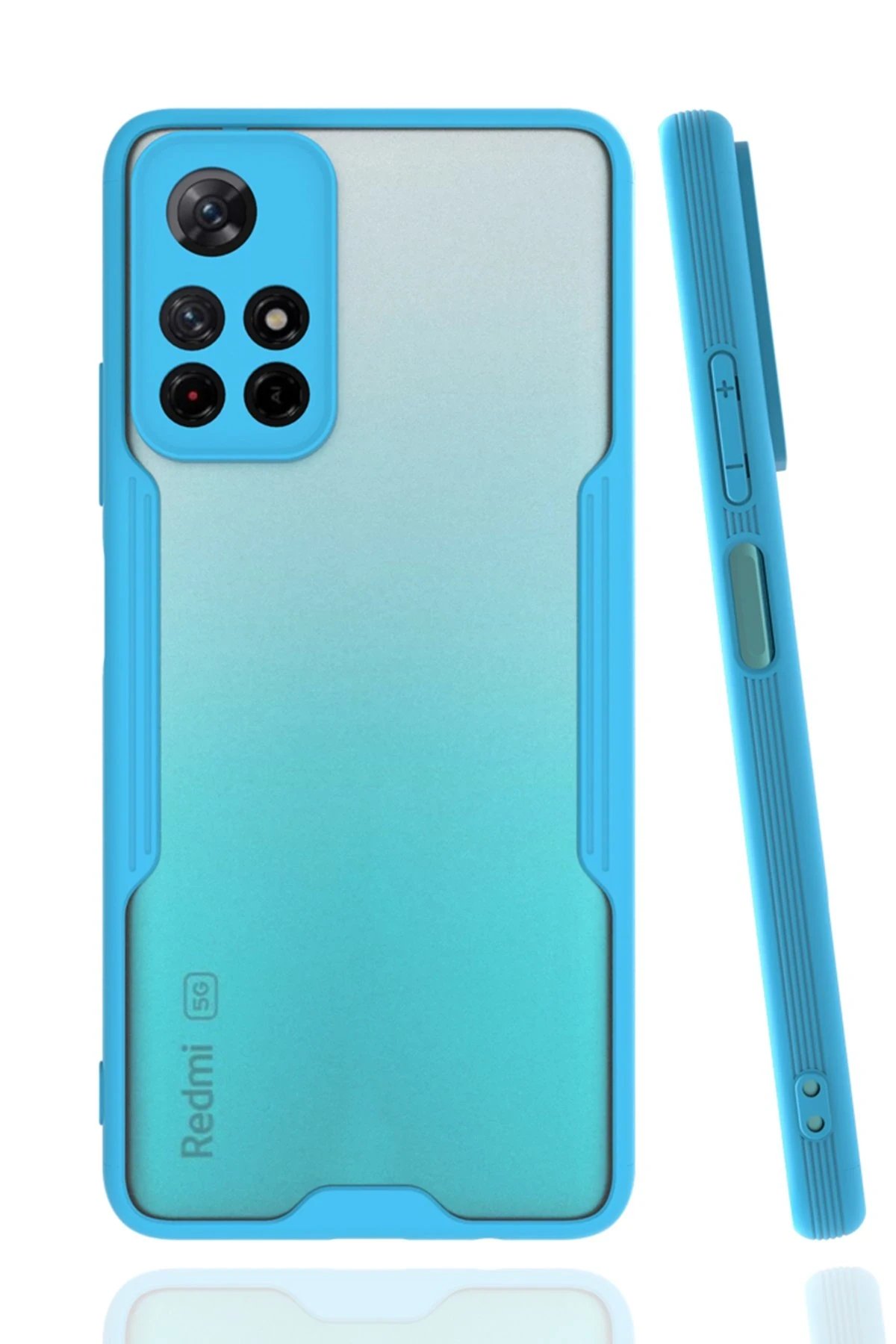 Xiaomi Redmi Note 11T Kılıf Platin Silikon - Mavi-(5796)